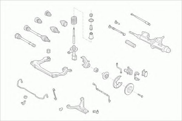 Imagine Directie ZF Parts AUDI-80-FZ004