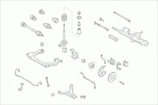 Imagine Directie ZF Parts AUDI-80-FZ006