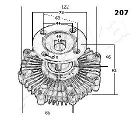 Imagine Cupla, ventilator radiator ASHIKA 36-02-207