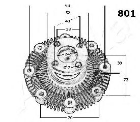 Imagine Cupla, ventilator radiator ASHIKA 36-08-801