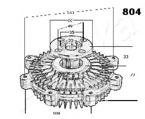 Imagine Cupla, ventilator radiator ASHIKA 36-08-804