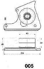 Imagine Mecanism tensionare, curea distributie ASHIKA 45-00-005