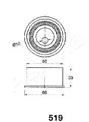 Imagine Mecanism tensionare, curea distributie ASHIKA 45-05-519