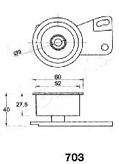 Imagine Mecanism tensionare, curea distributie ASHIKA 45-07-703