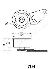 Imagine Mecanism tensionare, curea distributie ASHIKA 45-07-704