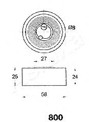 Imagine Mecanism tensionare, curea distributie ASHIKA 45-08-800