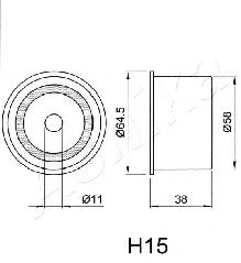 Mecanism tensionare, curea distributie ASHIKA 45-0H-015