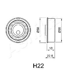 Mecanism tensionare, curea distributie ASHIKA 45-0H-022