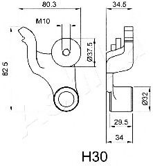 Mecanism tensionare, curea distributie ASHIKA 45-0H-030
