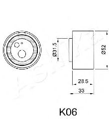 Mecanism tensionare, curea distributie ASHIKA 45-0K-006
