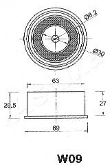 Mecanism tensionare, curea distributie ASHIKA 45-0W-009