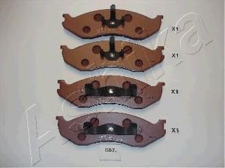 Imagine set placute frana,frana disc ASHIKA 50-00-057