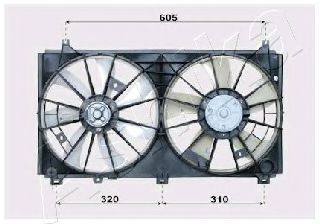 Imagine Ventilator, radiator ASHIKA VNT152503