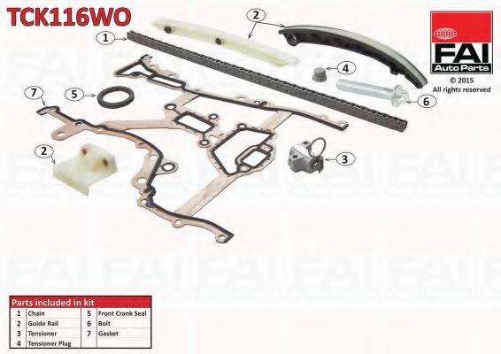 Chit lant de distributie FAI AutoParts TCK116WO
