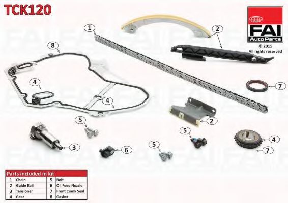 Chit lant de distributie FAI AutoParts TCK120