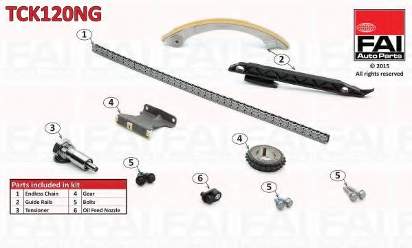 Chit lant de distributie FAI AutoParts TCK120NG