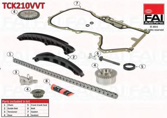 Chit lant de distributie FAI AutoParts TCK210VVT