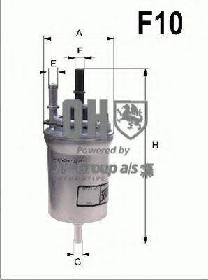 Imagine filtru combustibil JP GROUP 1118701709