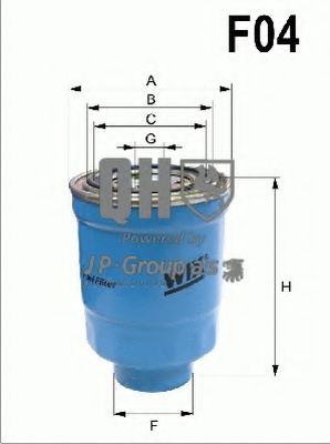 Imagine filtru combustibil JP GROUP 1218702509