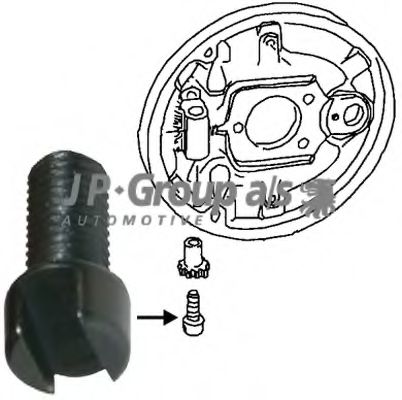 Imagine boltturi de reglaj,sistem de franare JP GROUP 8163850106