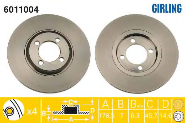 Imagine Disc frana GIRLING 6011004