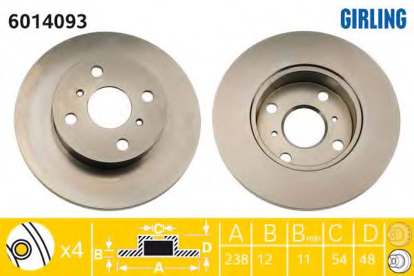 Imagine Disc frana GIRLING 6014093