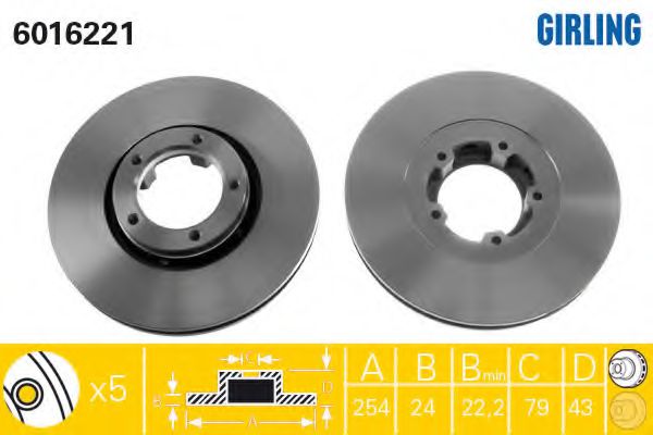 Imagine Disc frana GIRLING 6016221