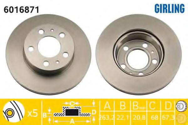 Imagine Disc frana GIRLING 6016871