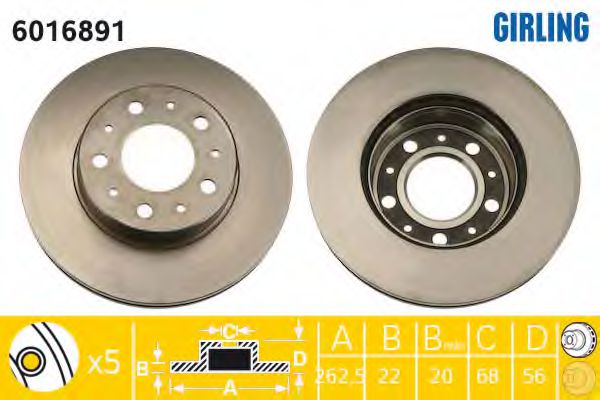 Imagine Disc frana GIRLING 6016891