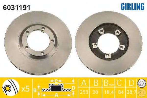 Imagine Disc frana GIRLING 6031191