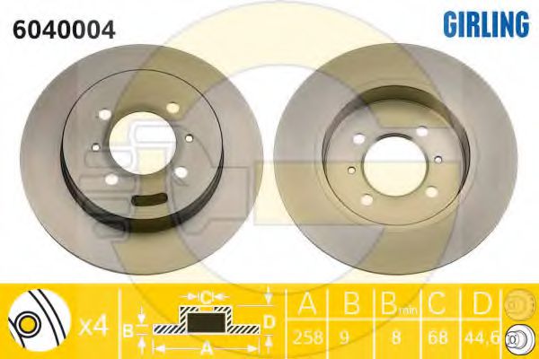 Imagine Disc frana GIRLING 6040004