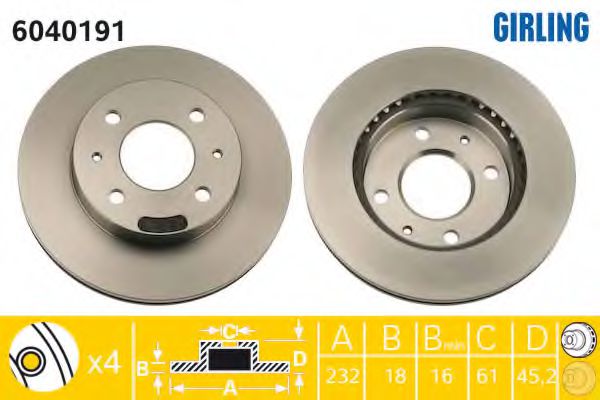 Imagine Disc frana GIRLING 6040191