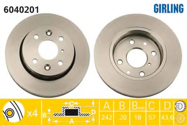 Imagine Disc frana GIRLING 6040201