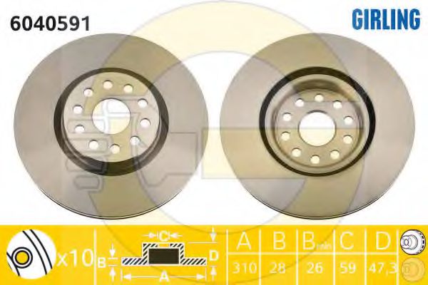 Imagine Disc frana GIRLING 6040591