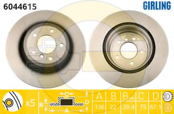 Imagine Disc frana GIRLING 6044615