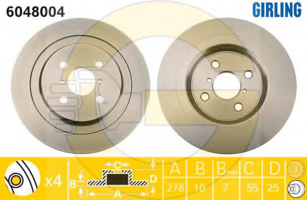 Imagine Disc frana GIRLING 6048004