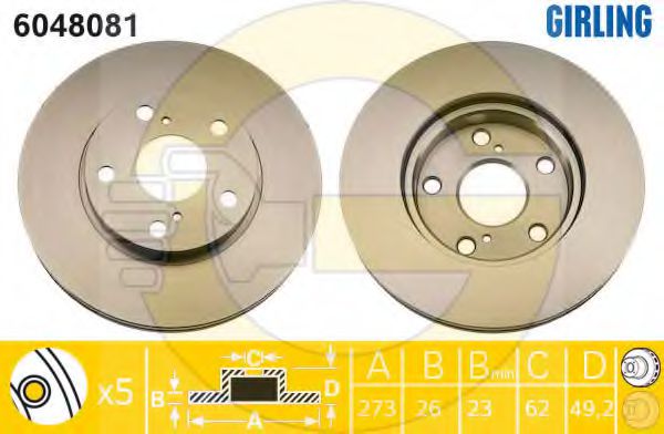 Imagine Disc frana GIRLING 6048081