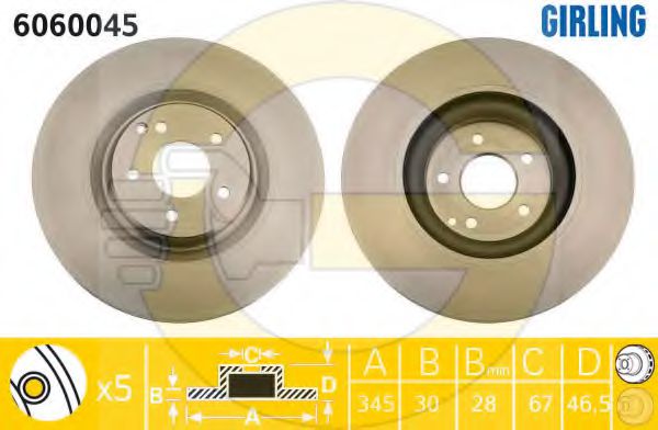 Imagine Disc frana GIRLING 6060045