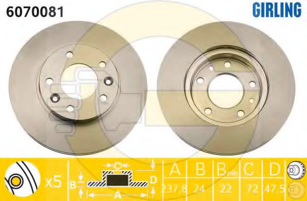 Imagine Disc frana GIRLING 6070081