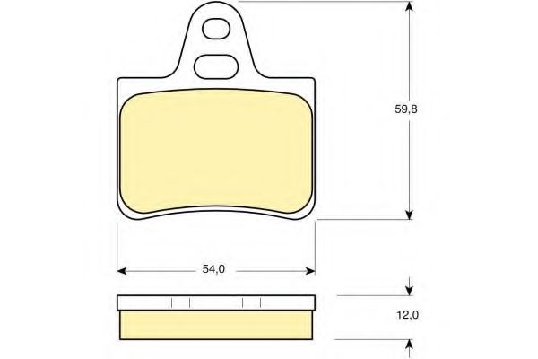 Imagine set placute frana,frana disc GIRLING 6101469