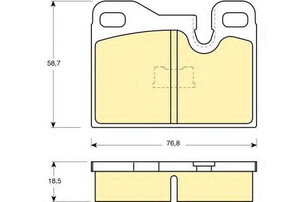 Imagine set placute frana,frana disc GIRLING 6103102