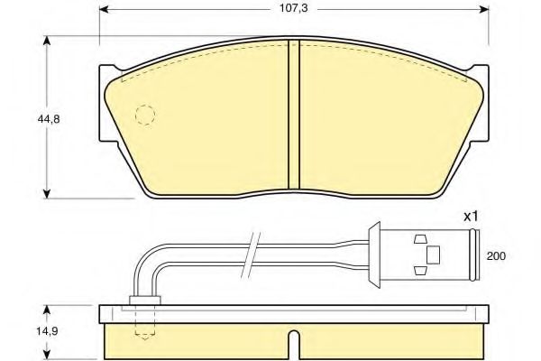 Imagine set placute frana,frana disc GIRLING 6103509