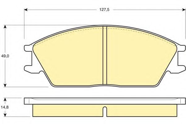 Imagine set placute frana,frana disc GIRLING 6103739