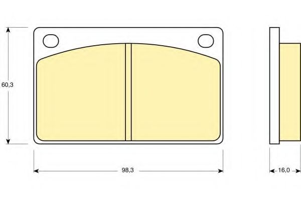 Imagine set placute frana,frana disc GIRLING 6105761