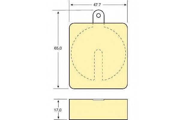 Imagine set placute frana,frana disc GIRLING 6107049