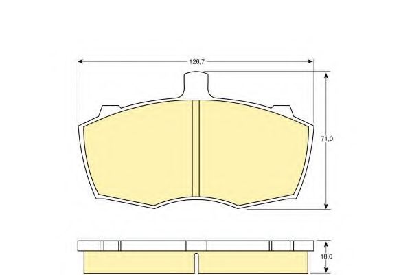 Imagine set placute frana,frana disc GIRLING 6107601