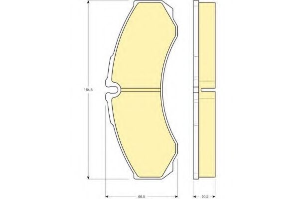 Imagine set placute frana,frana disc GIRLING 6113459