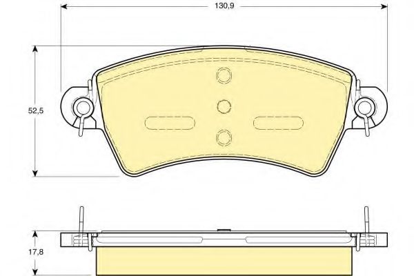 Imagine set placute frana,frana disc GIRLING 6113854