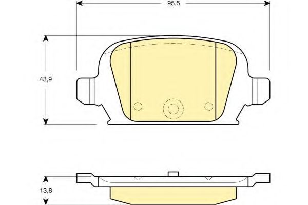 Imagine set placute frana,frana disc GIRLING 6114121