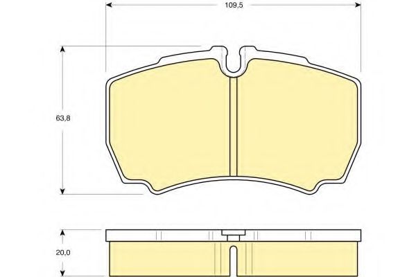 Imagine set placute frana,frana disc GIRLING 6115359